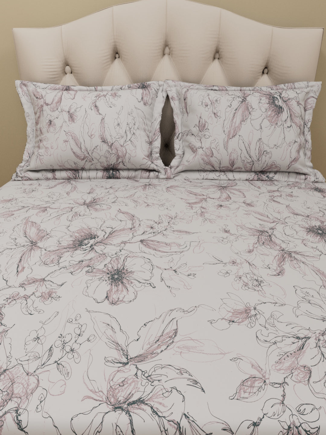 Elite Percale Bouquet Of Flowers Sheet Set